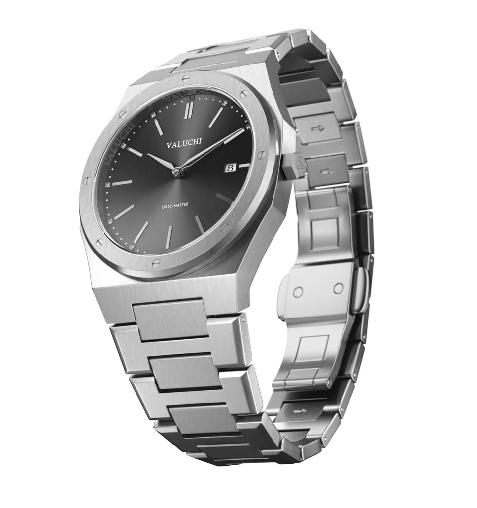 Date-Master Series - 36 mm Silver Black