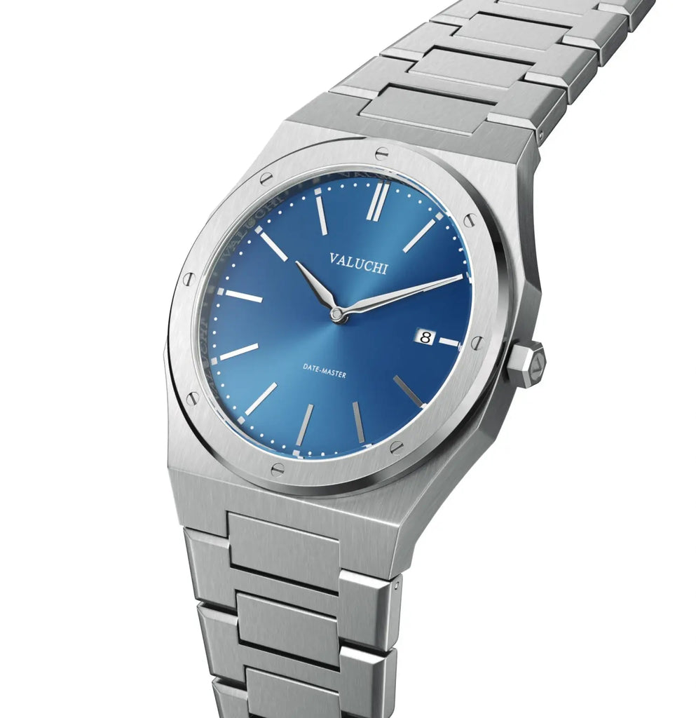 Date-Master Series - 40 mm Silver Blue