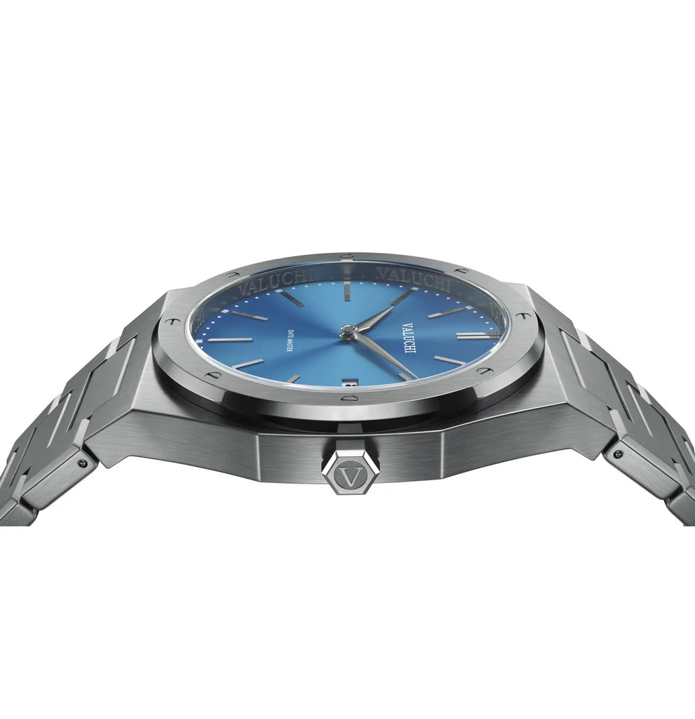 Date-Master Series - 40 mm Silver Blue