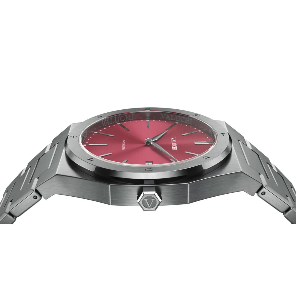 Date-Master Series - 40 mm Silver Red