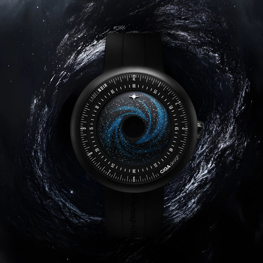 CIGA DESIGN U035-BB01-W5B Label Noir Automatic Watch Blue Planet II