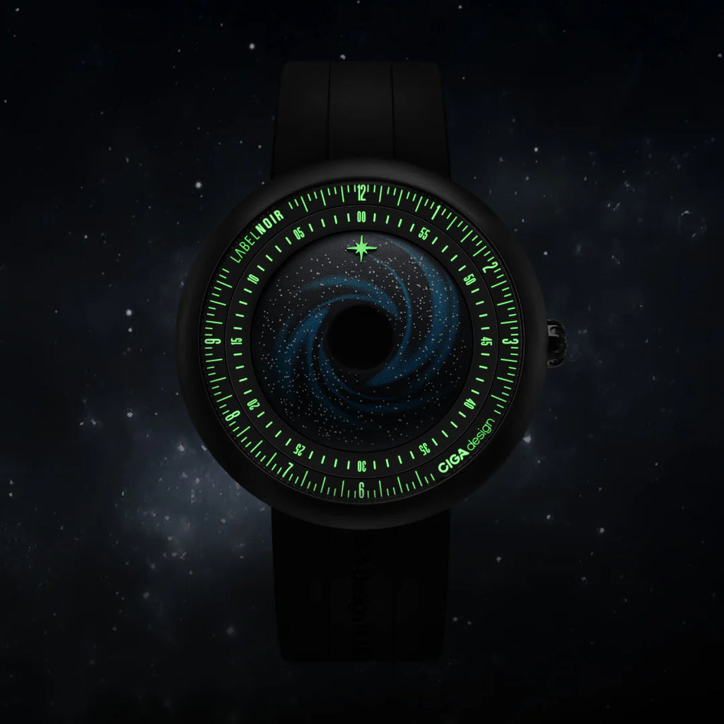 CIGA DESIGN U035-BB01-W5B Label Noir Automatic Watch Blue Planet II