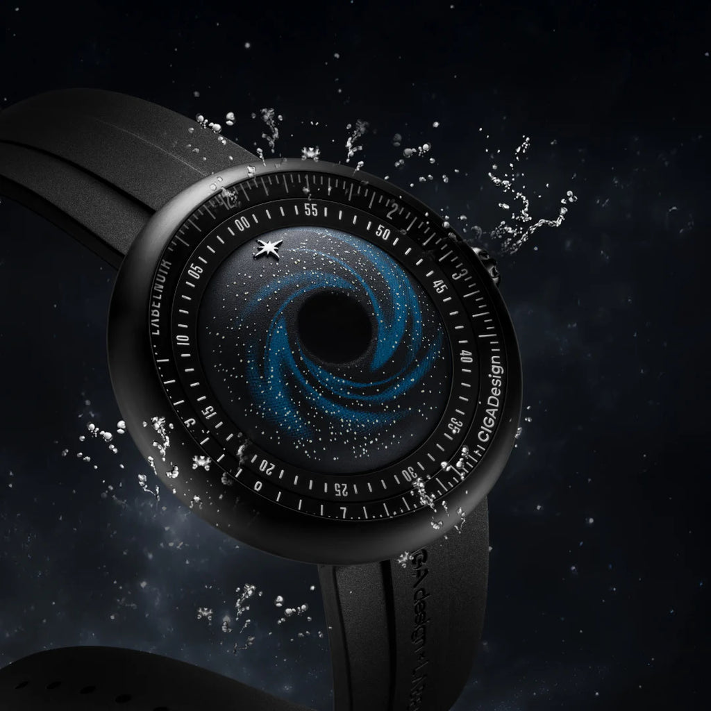 CIGA DESIGN U035-BB01-W5B Label Noir Automatic Watch Blue Planet II