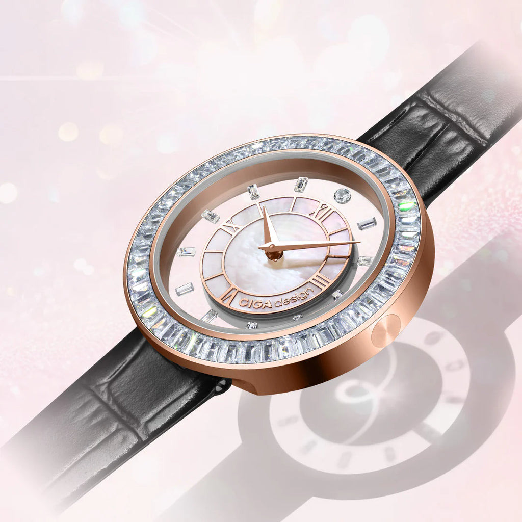 CIGA DESIGN D022-REWH-1BK Sparkle Collection