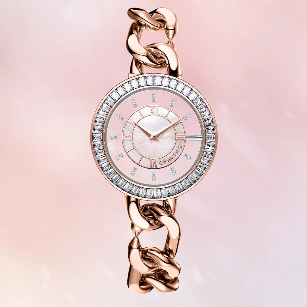CIGA DESIGN D022-REWH-1BK Sparkle Collection