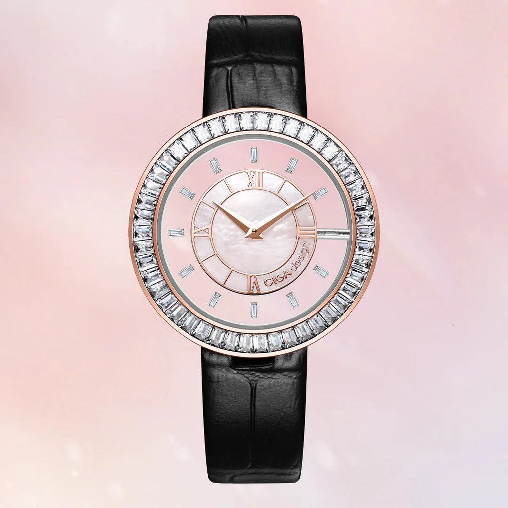 CIGA DESIGN D022-REWH-1BK Sparkle Collection
