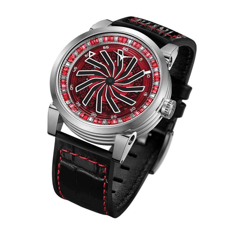 ZINVO Blade Silver Red Gem