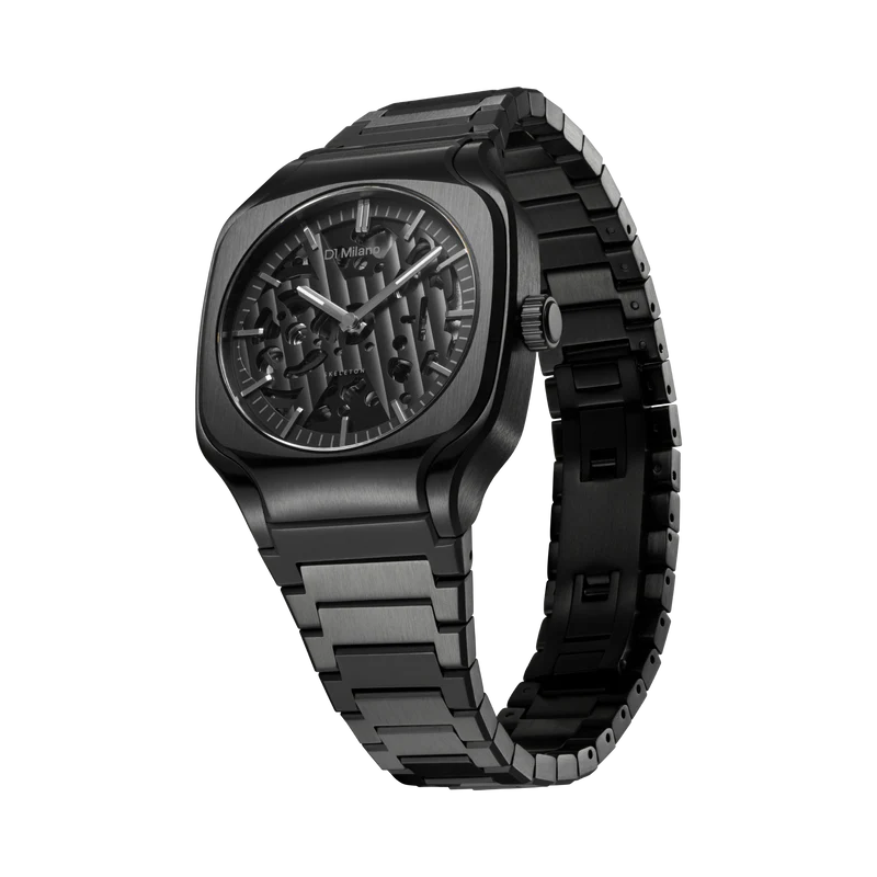 D1 MILANO SLBJ02 Soot Depth Square Bracelet 37 mm