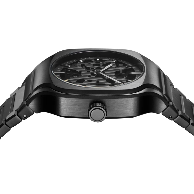 D1 MILANO SLBJ02 Soot Depth Square Bracelet 37 mm