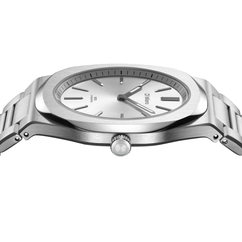 D1 MILANO UHBJ02 GROOVY SILVER -ULTRA THIN 39mm