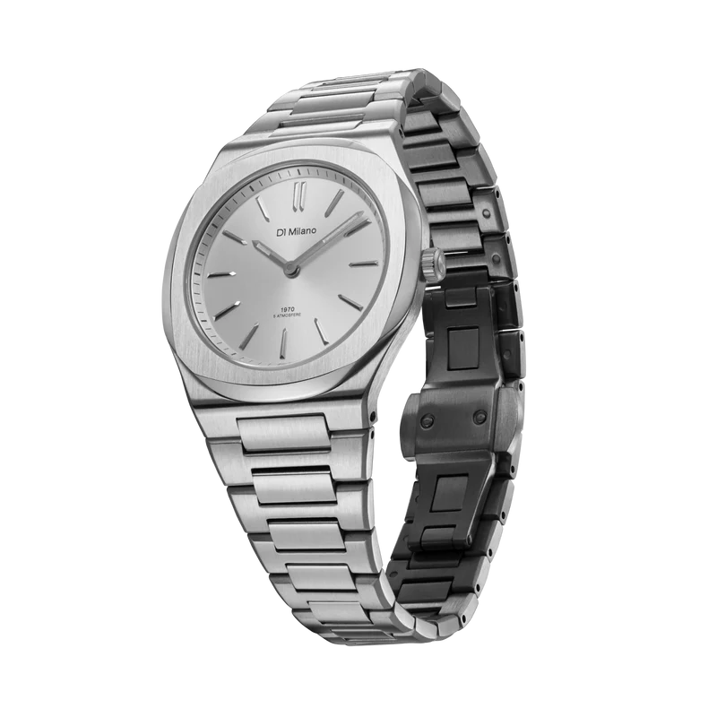 D1 MILANO UHBL01 SILVER MELLOW -ULTRA THIN 34MM