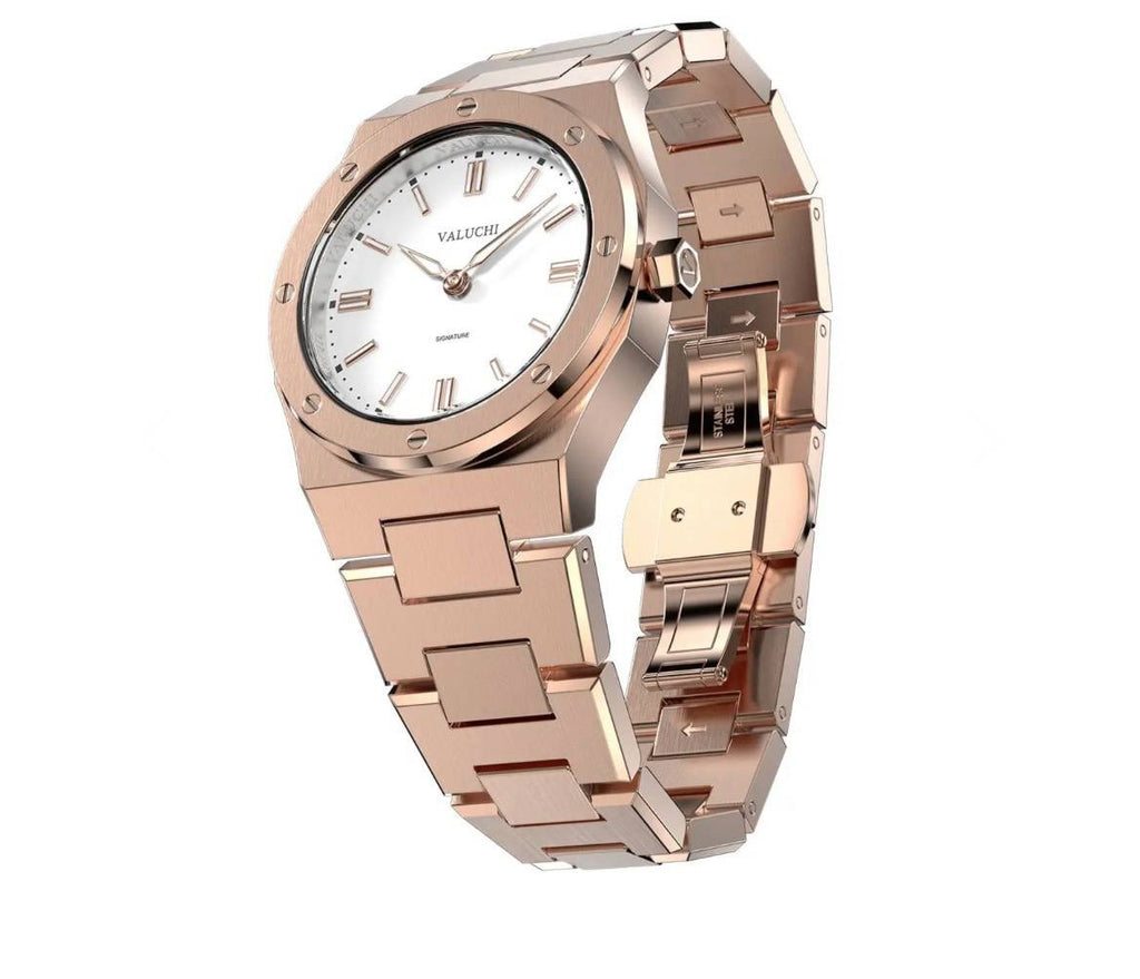 Signature 31mm Rose Gold White