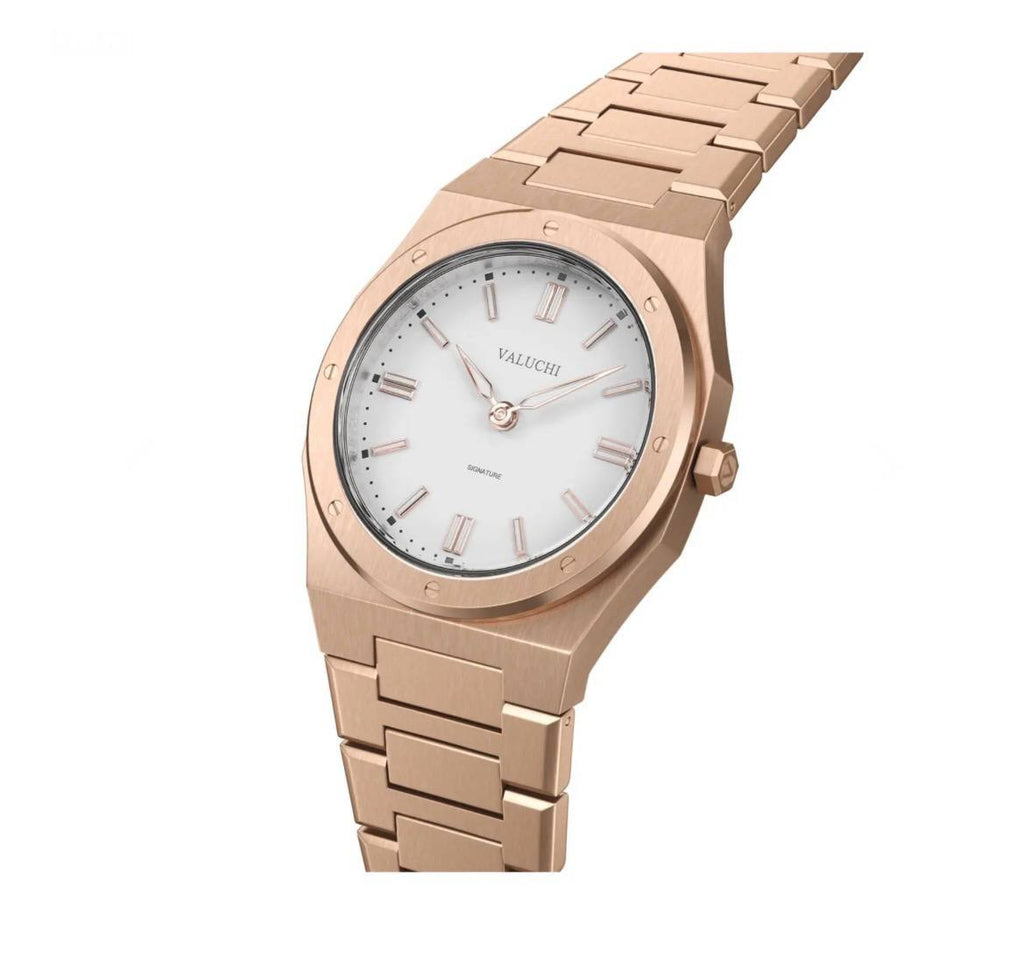 Signature 31mm Rose Gold White