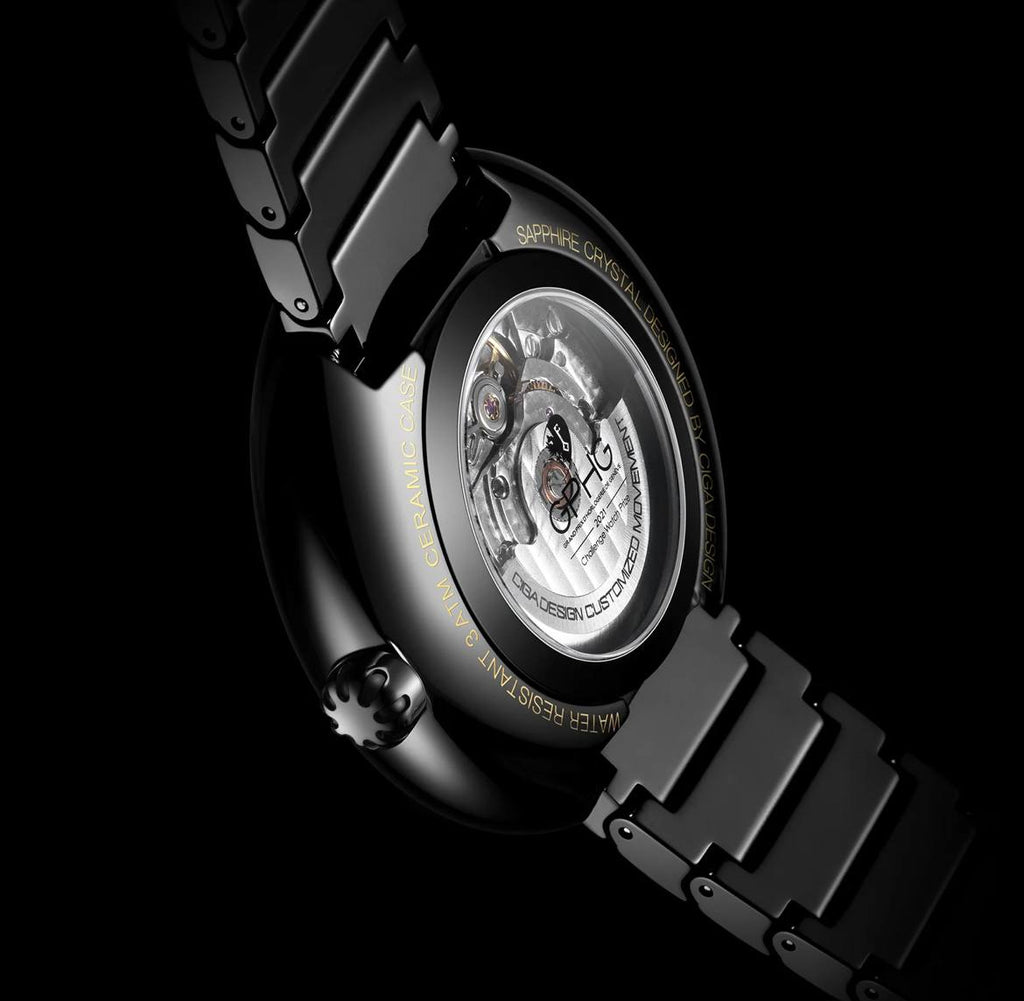 CIGA Design U031- BG01- W6B7B BLACK Mechanical Watch Series U Blue Planet - Gilding Version