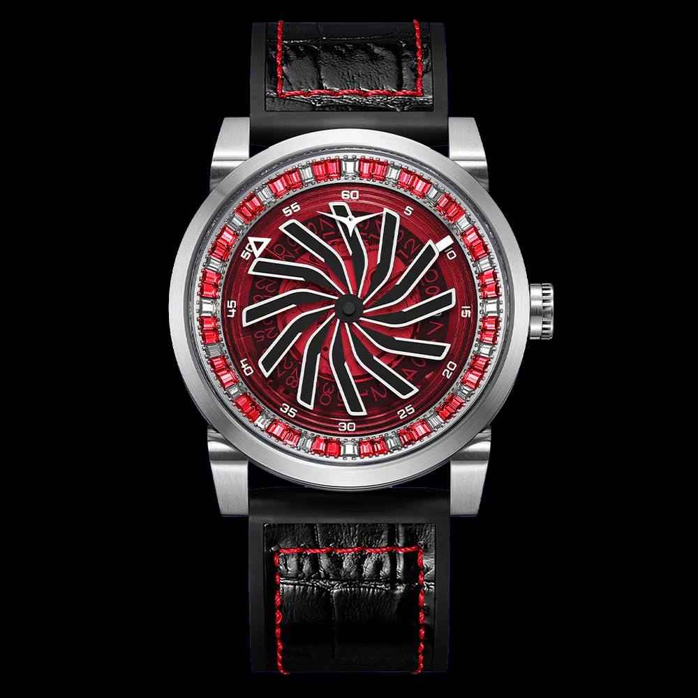 ZINVO Blade Silver Red Gem