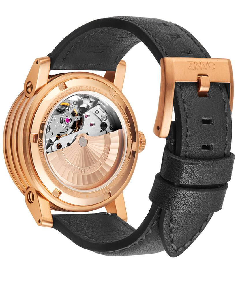 ZINVO Rival Black Quarzo Acciaio IP Nero Datario Silicone Zaffiro Orologio Uomo ZINVO Rival Black Quarzo Acciaio IP Nero Datario Silicone Zaffiro Orologio Uomo