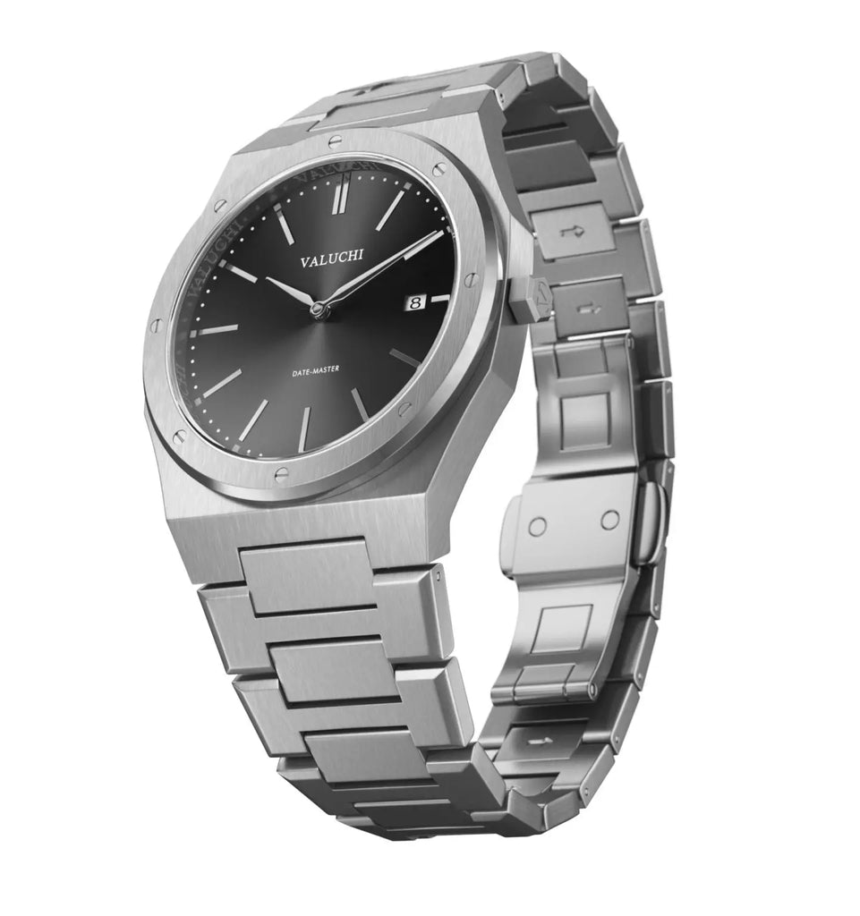 Date-Master Series - 40 mm Silver Black