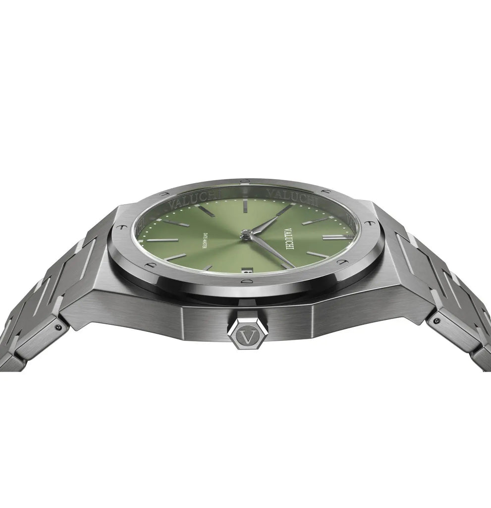 Date-Master Series - 40 mm Silver Green