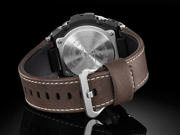 Gst W130l Gsteel Gst S130l 1a G Steel Leather Band Casio G-Shock