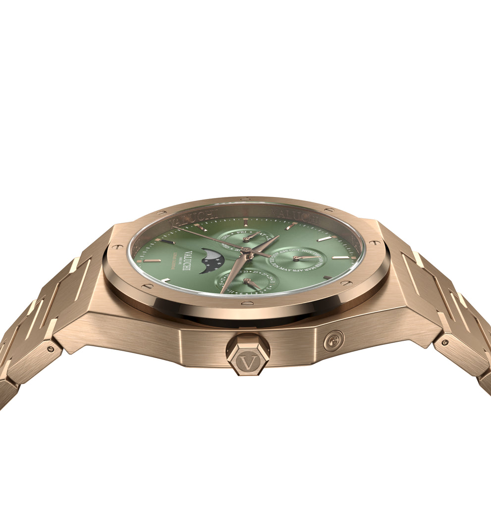 VALUCHI ROSE GOLD GREEN – AUTOMATIC